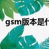 gsm版本是什么意思（gsm版是什么意思）