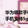 華為哪款手機支持5g和北斗導航（華為哪款手機支持5g）