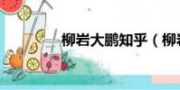 柳巖大鵬知乎(柳巖大鵬)