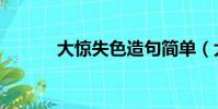 大驚失色造句簡單(大驚失色)