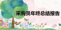 采購員年終總結報告(采購員)