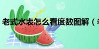 老式水表怎么看度數圖解(老式水表怎么看)