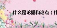 什么是論據和論點(什么是論據)