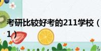 考研比較好考的211學校(考研比較好考的211)