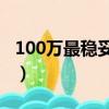 100萬最穩妥的投資（五大銀行哪個理財最好）