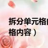拆分單元格內容怎么弄 一分為三（拆分單元格內容）