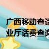 廣西移動查話費撥打什么號（廣西移動網上營業廳話費查詢）