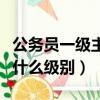 公務員一級主任科員是什么級別（主任科員是什么級別）