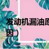 發動機漏油原因其實很簡單（發動機漏油的原因）