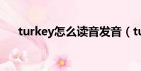 turkey怎么讀音發音(turkey怎么讀)