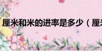 厘米和米的進率是多少(厘米和毫米的進率)