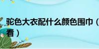 駝色大衣配什么顏色圍巾(駝色配什么顏色好看)