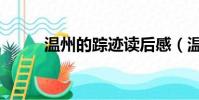 溫州的蹤跡讀后感(溫州的蹤跡)
