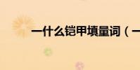 一什么鎧甲填量詞(一什么鎧甲)