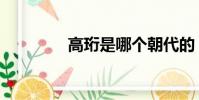 高珩是哪個朝代的(高珩)