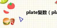 plate復數(plate)
