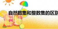 自然數集和整數集的區別(自然數集)
