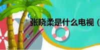 張曉柔是什么電視(張曉柔)