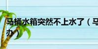 馬桶水箱突然不上水了(馬桶水箱不上水怎么辦)