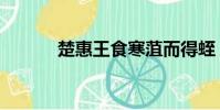 楚惠王食寒菹而得蛭(楚惠王)