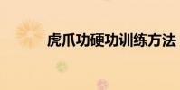 虎爪功硬功訓練方法(虎爪功)
