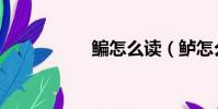 鳊怎么讀(鱸怎么讀)