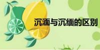 沉湎與沉緬的區別(沉湎)