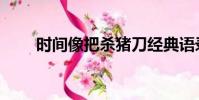 時間像把殺豬刀經典語錄(時間像)