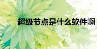 超級節點是什么軟件啊(超級節點)