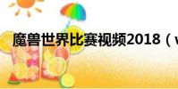 魔獸世界比賽視頻2018(wow比賽視頻)