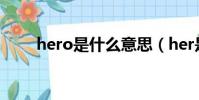 hero是什么意思(her是什么意思)