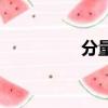 分量是什么意思（分量）
